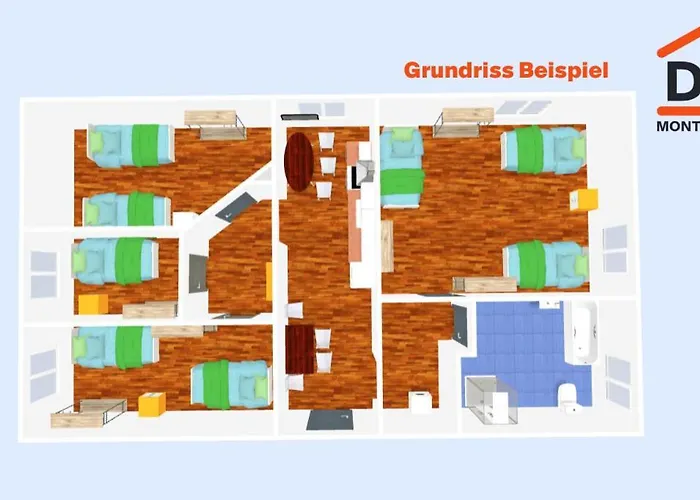 Apartament Dkn - Ihr Zuhause Auf Zeit In - Vollmoebliert - Waschmaschine - Wlan - Naehe Hauptbahnhof